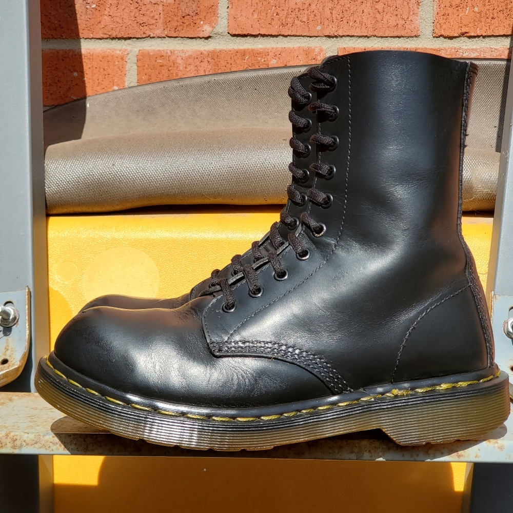 90s Dr Martens 1490 Steel Toe Black 6UK M7US W8US